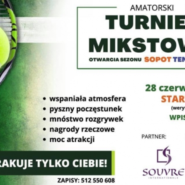 TURNIEJ OTWARCIA SEZONU LETNIEGO SOPOT TENIS KLUBU