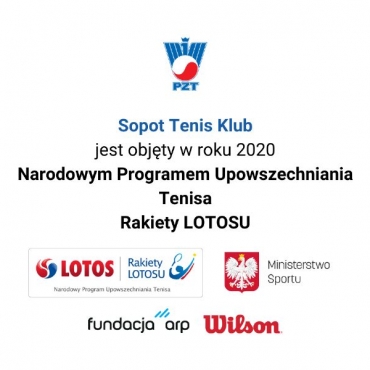 Sopot Tenis Klub w roku 2020 został objęty programem PZT