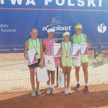 Pierwszy medal Mistrzostw Polski Skrzatek dla zawodniczek Sopot Tenis Klub.