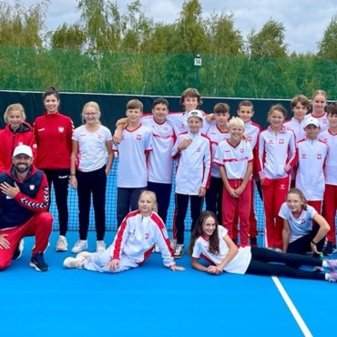 Zawodnicy SOPOT TENIS KLUB na zgrupowaniu Kadry Polski U12.