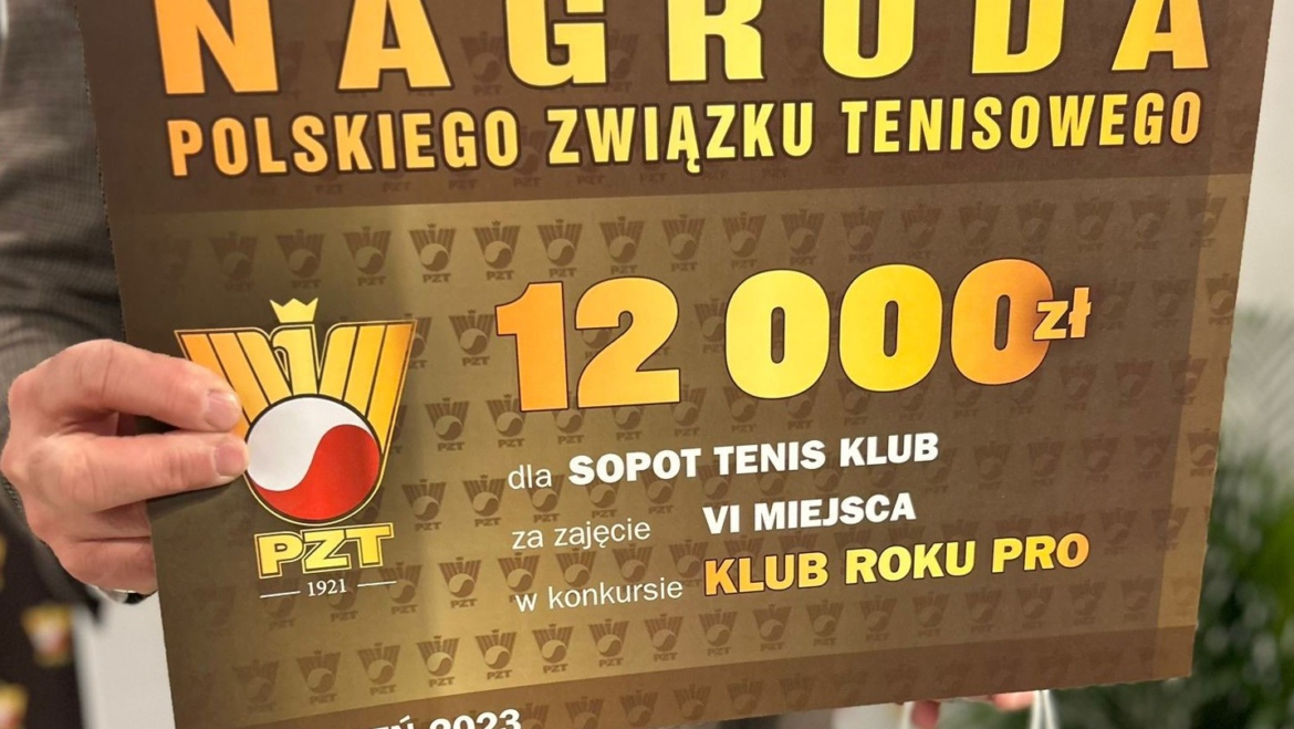 Nagroda dla SOPOT TENIS KLUB
