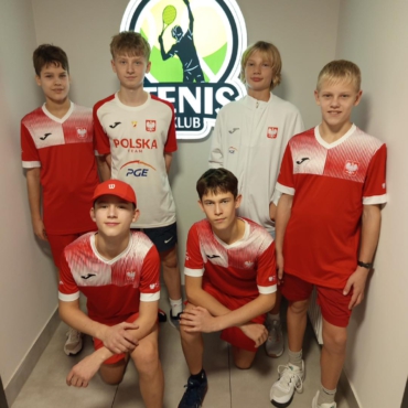 Nasi zawodnicy przed turniejem Tennis Europe U14 kat.3 Leszno Cup