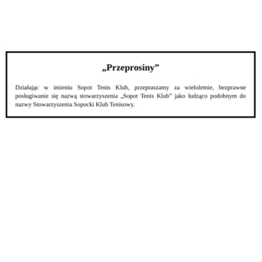 Przeprosiny